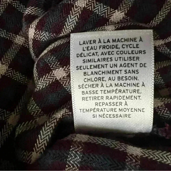 Treasure & Bond plaid tie neck pull on top size Large - Picture 9 of 11